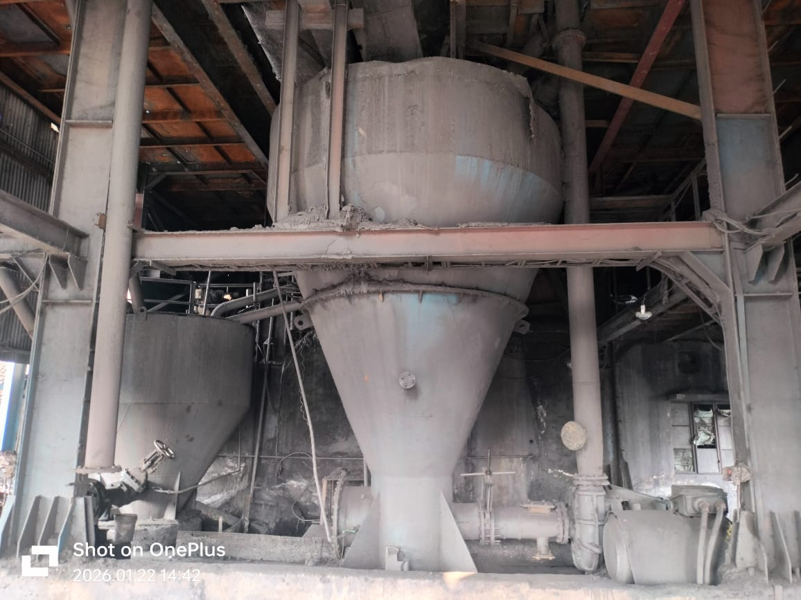 Coal beneficiation cyclone and separator unit inside washery plant, PandharPauni